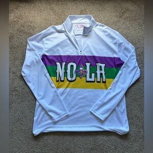 New Orleans Pelicans mardi gras edition quarter zip